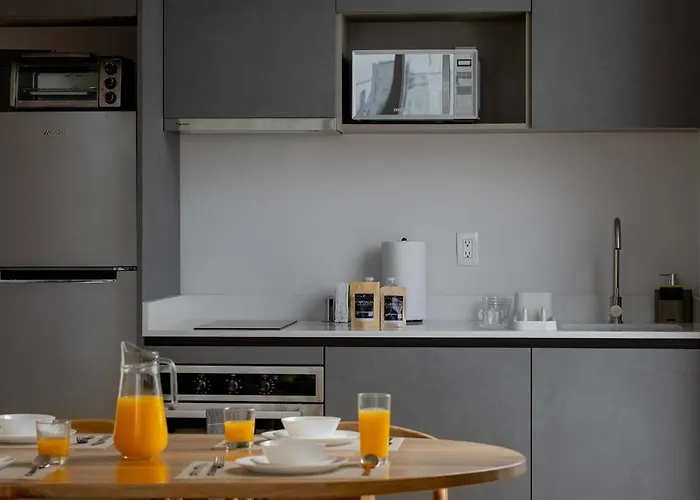 Apartamento 307 1br Capitalia Modern With Rooftop Jacuzzi Gym México DF